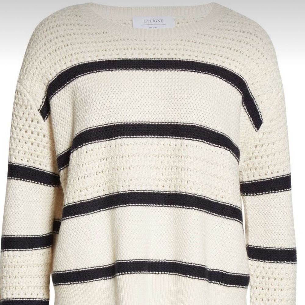 La Ligne Texture Stripe Sweater